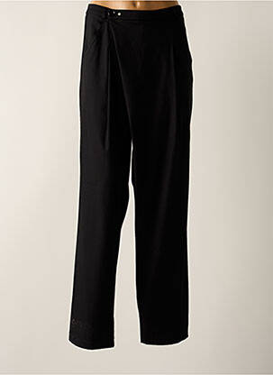 Pantalon droit stretch taille haute noir HIGH femme