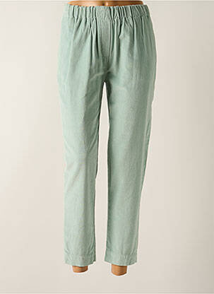 Pantalon 7/8 taille haute taille haute vert ROSSO 35 femme