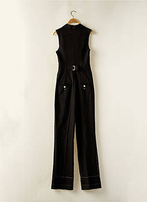 Combi-pantalon fermeture boutonnée sur le devant sans manche noir HIGH femme