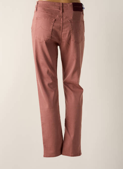 Jeans coupe droite rose JACOB COHEN pour femme