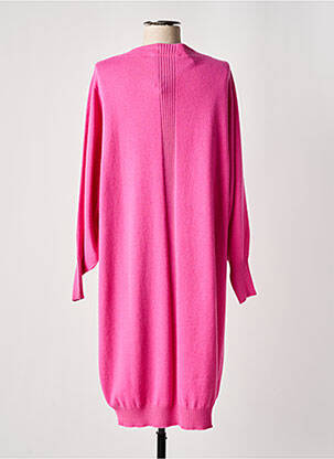 Robe pull resserrée sur le bas manches longues rose D.EXTERIOR femme