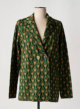 Blazer coupe cintrée vert MALIPARMI femme