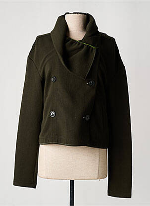 Veste casual col rond vert HIGH femme
