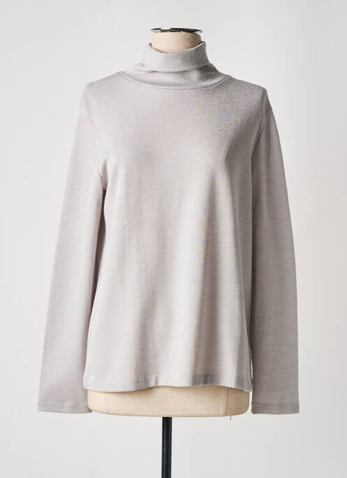 Pull col roulé gris OSCALITO pour femme