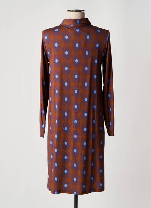 Robe mi-longue marron SIYU pour femme