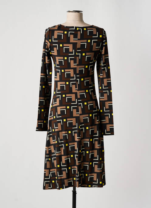 Robe mi-longue noir MALIPARMI pour femme