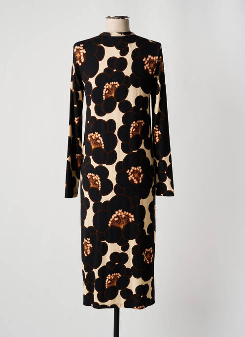 Robe mi-longue noir SIYU pour femme