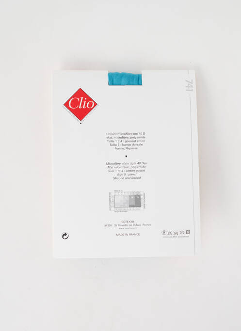 Collants bleu CLIO pour femme