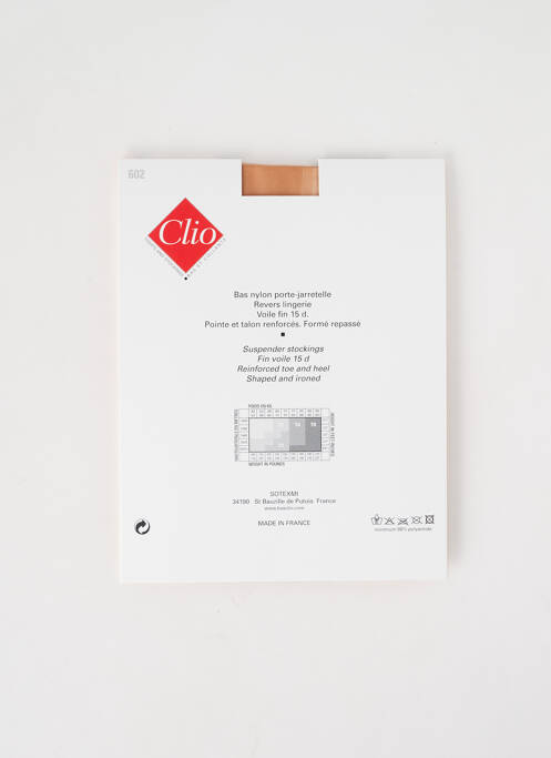 Bas chair CLIO pour femme