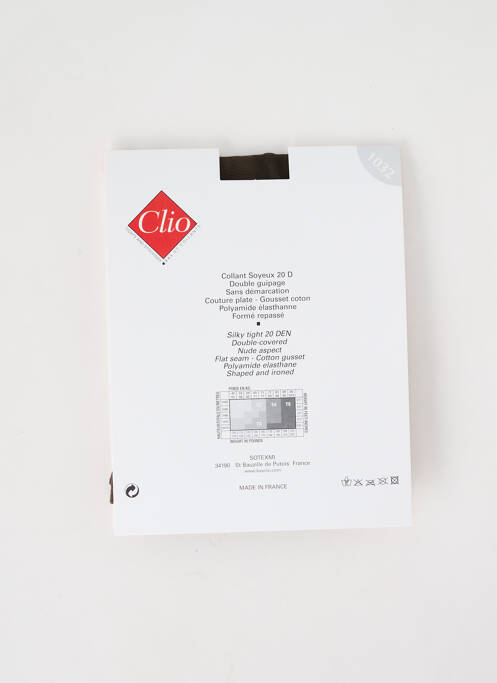 Collants gris CLIO pour femme