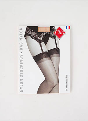 Bas maintien jarretelles chair CLIO femme