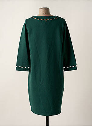 Robe mi-longue manches longues manches longues vert KOCCA femme