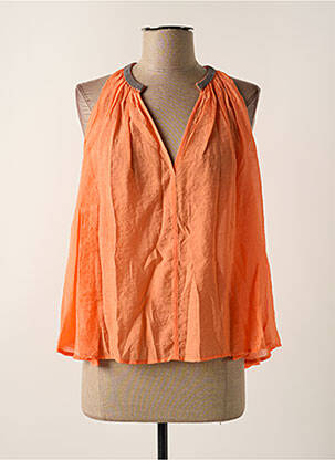 Top orange SEE U SOON pour femme