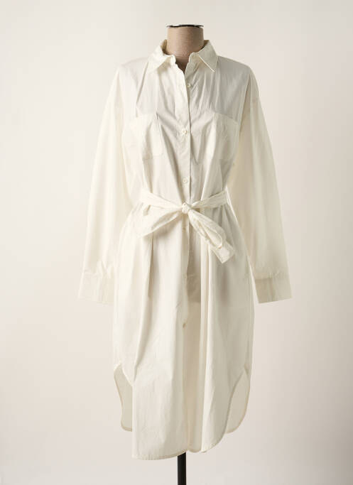 Robe mi-longue blanc SEE U SOON pour femme