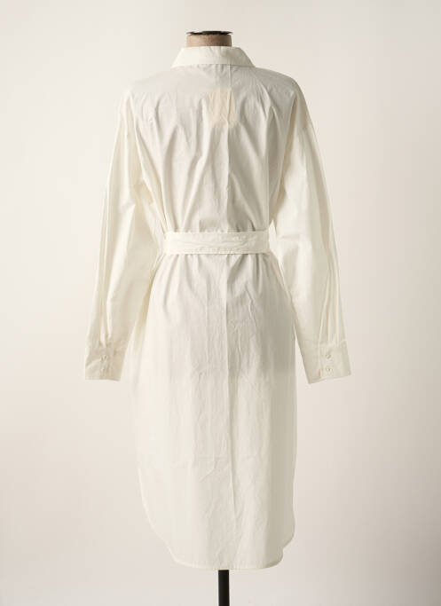 Robe mi-longue blanc SEE U SOON pour femme