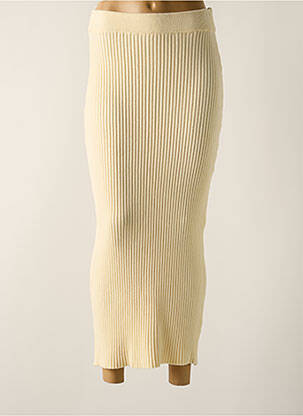 Jupe longue taille haute beige JASMINAH femme