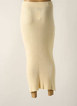 Jupe longue taille haute beige JASMINAH femme