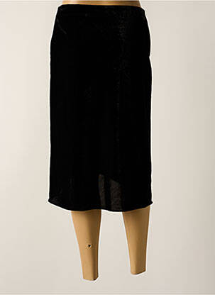 Jupe mi-longue stretch noir SEE U SOON femme