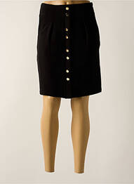 Jupe mi-longue taille à pinces noir SEE U SOON femme