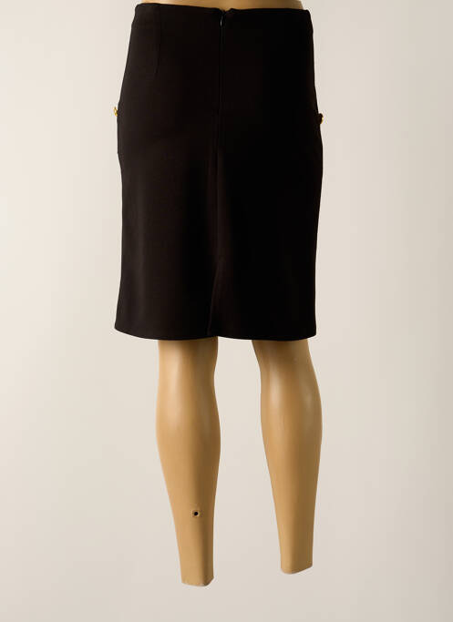 Jupe mi-longue noir HIPPOCAMPE pour femme