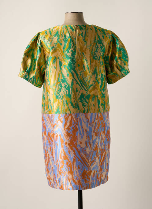 Robe courte vert SEE U SOON pour femme