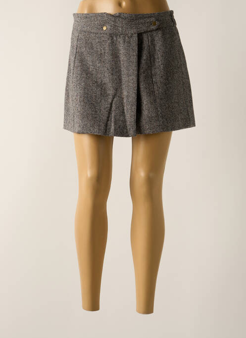 Jupe short gris SEE U SOON pour femme