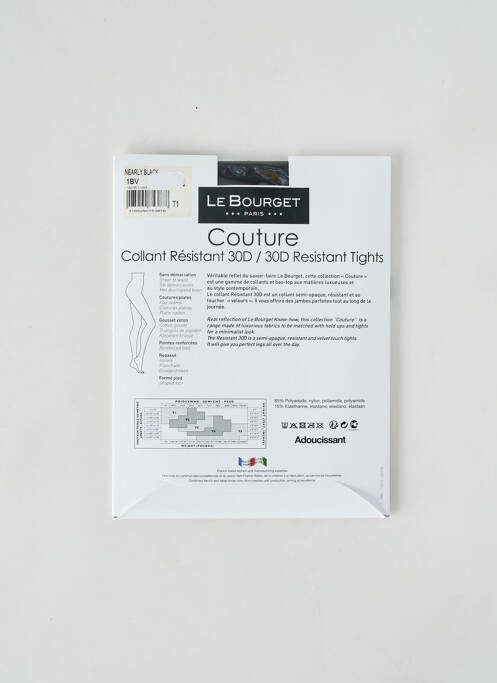 Collants gris LE BOURGET pour femme