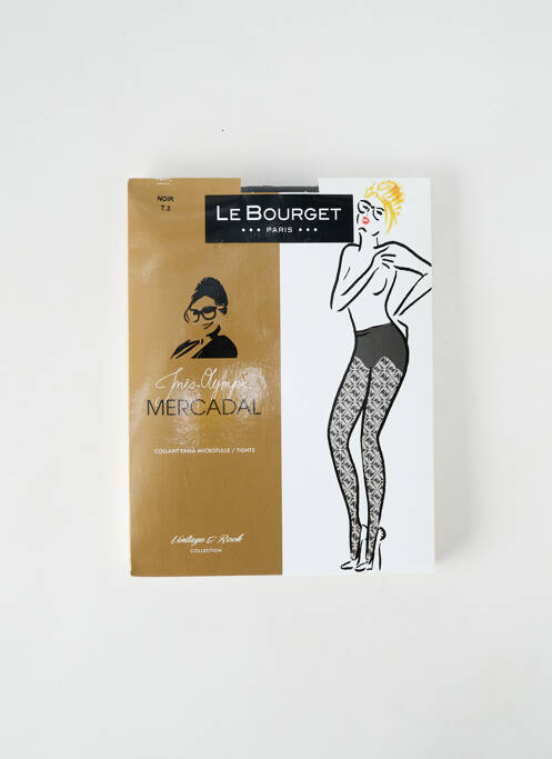 Collants noir LE BOURGET pour femme