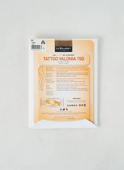 Collants beige LE BOURGET pour femme