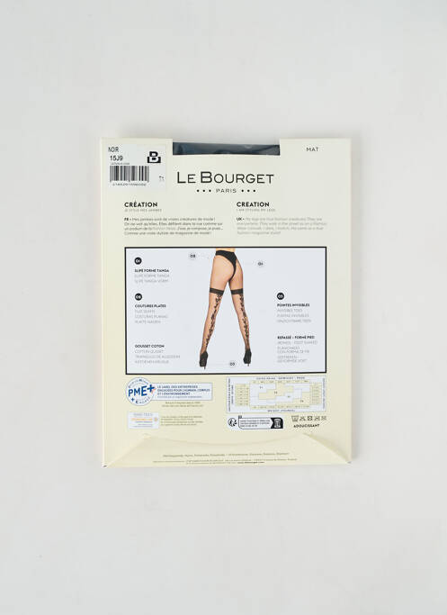 Bas noir LE BOURGET pour femme