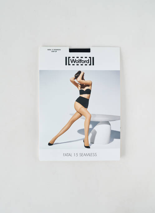 Bas noir WOLFORD pour femme