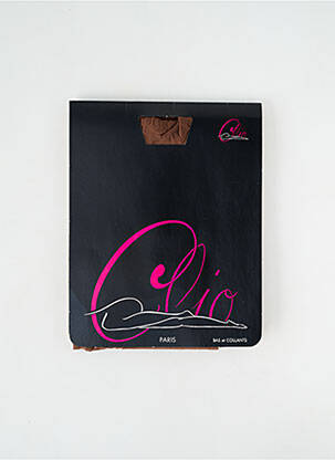 Collants elastique à la taille marron CLIO femme