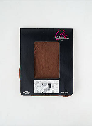 Collants elastique à la taille marron CLIO femme