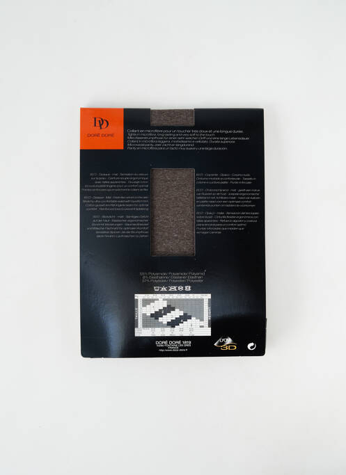 Collants gris fonce DORE DORE pour femme