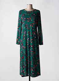Robe longue manches longues manches longues vert STREET ONE femme