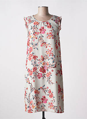 Robe mi-longue coupe fluide sans manche gris STREET ONE femme
