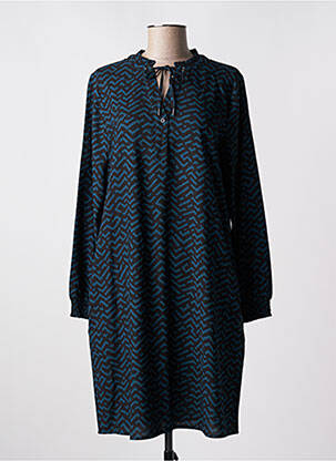 Robe courte manches longues manches longues bleu STREET ONE femme