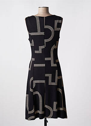 Robe mi-longue imprimé fantaisie sans manche noir STREET ONE femme