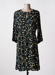 Robe mi-longue coupe fluide manches 3/4 noir STREET ONE femme