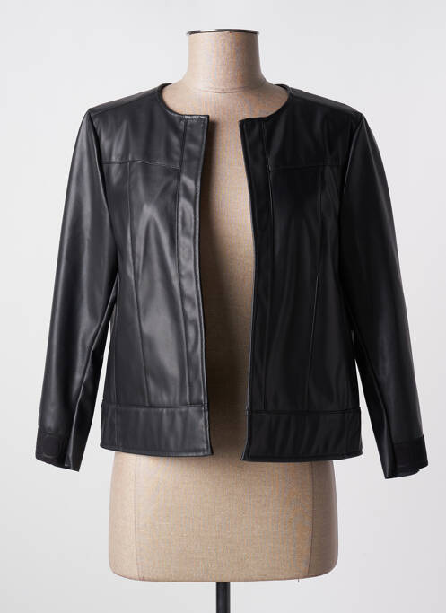 Veste simili cuir noir STREET ONE pour femme