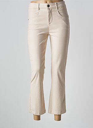 Jeans coupe droite taille haute taille haute beige STREET ONE femme