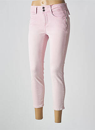 Jeans skinny stretch taille basse rose STREET ONE femme