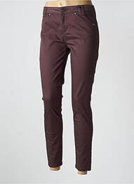 Pantalon 7/8 stretch taille basse rouge STREET ONE femme