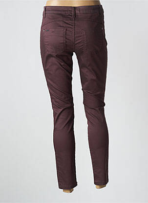 Pantalon 7/8 stretch taille basse rouge STREET ONE femme