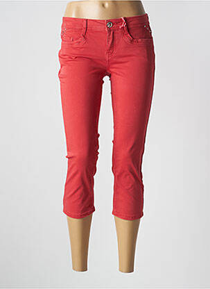 Pantacourt stretch taille basse orange STREET ONE femme