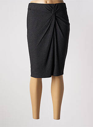 Jupe mi-longue taille haute gris STREET ONE femme