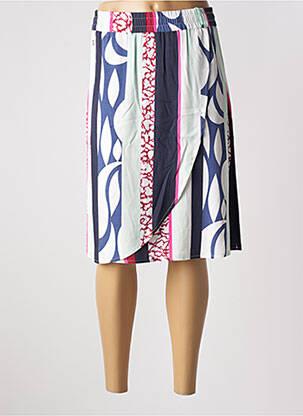 Jupe mi-longue taille haute bleu STREET ONE femme