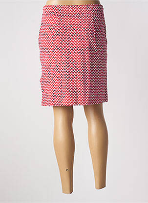 Jupe mi-longue stretch rouge STREET ONE femme