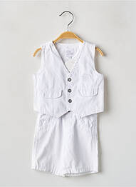 Ensemble pantalon poches blanc P'TITES CANAILLES garcon