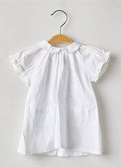 Robe mi-longue blanc PETIT BATEAU pour fille seconde vue